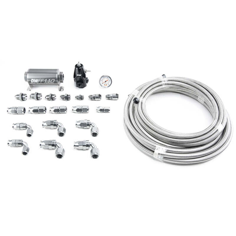 DeatschWerks 05-19 Yukon/Tahoe/Suburban DW400 Pump Module Return Plumbing Kit SS PTFE - Image 2