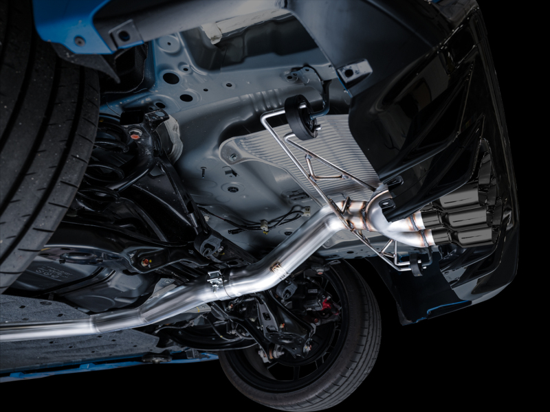 AWE Tuning 2023 Honda Civic Type R FL5 Track Edition Exhaust w/ Triple Diamond Black Tips - Image 4