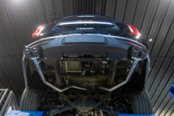 Alternative view of MBRP 2021+ Chevy Tahoe / GMC Yukon T304 SS 3in Cat-Back Dual Split Exhaust w/ Quad Carbon Fiber Tips