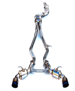 Alternative view of Invidia 2019+ Toyota Supra Dual N1 w/ Valve Single Layer Titanium Tip Cat-back Exhaust
