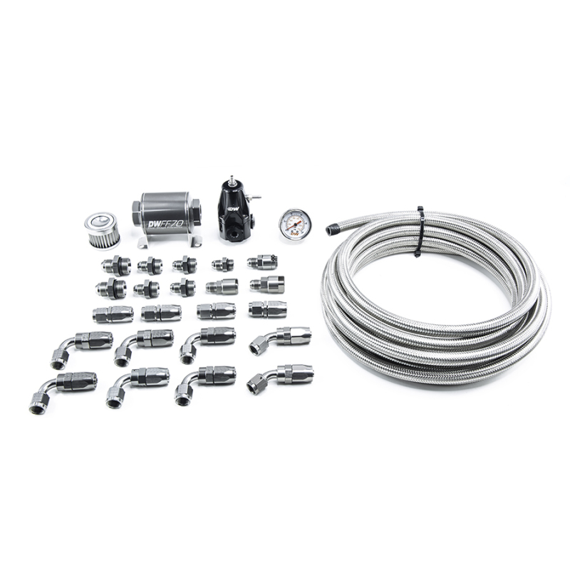 DeatschWerks 01-15 Honda Civic DW400 Pump Module Return Plumbing Kit w/CPE Fuel Lines - Image 2