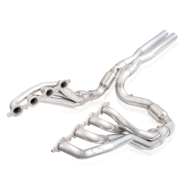 Stainless Works 2019+ Chevrolet Silverado 5.3/6.2 Catted Headers 1-7/8in Primaries 3in Leads X-Pipe