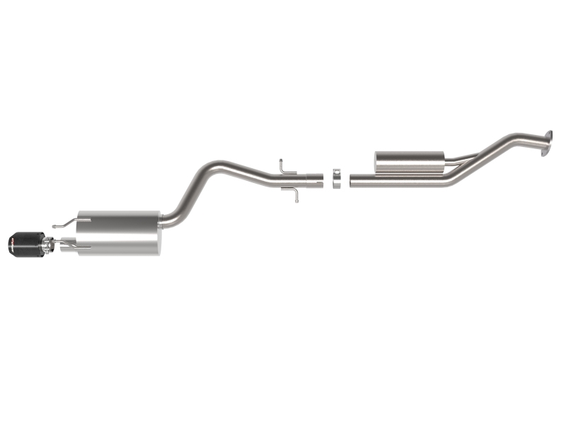 aFe Lexus IS300 01-05 L6-3.0L Takeda Cat-Back Exhaust System- Carbon Fiber Tip - Image 2