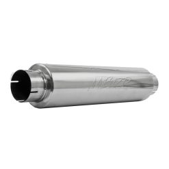 Alternative view of MBRP Universal Quiet Tone Muffler 4in Inlet/Outlet 24in Body 6in Dia 30in Overall T409