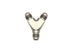 DeatschWerks 6AN Male Flare + 6AN Male Flare to 6AN Male Flare Y Block Fitting