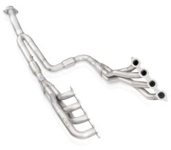 Alternative view of Stainless Works 2020-21 Silverado HD 6.6L 2in Long Tube Header Kit Factory Connect