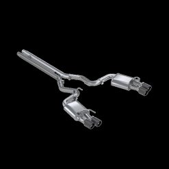 Alternative view of MBRP 18-20 Ford Mustang GT 5.0 w/ Quad Tip Active Exhaust Cat Back Split Rear T304 w/ Carb Fib Tips