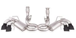 Alternative view of Stainless Works 20-21 Chevrolet Corvette C8 6.2L Redline Cat-Back Exhaust w/ Matte Black Tips