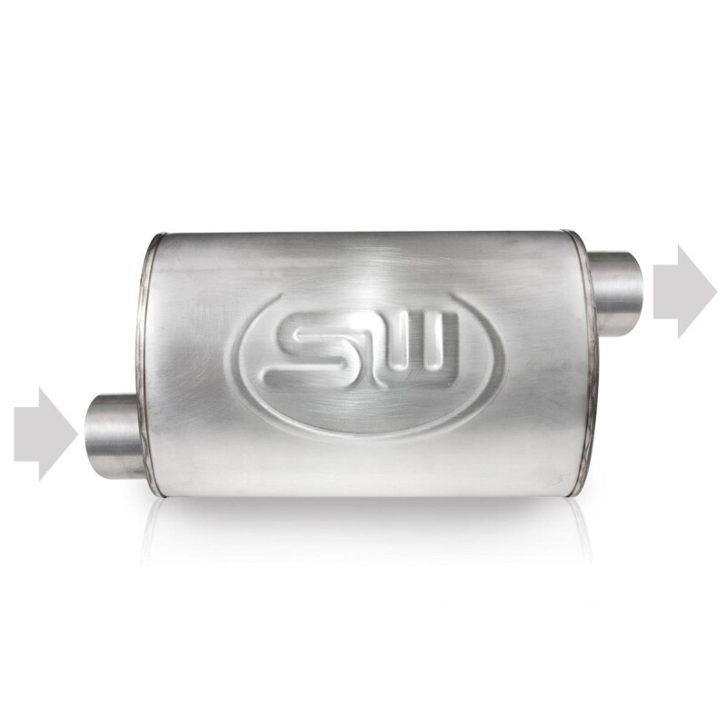 Stainless Works 2.5in ID OFFSET INLET/ 2.5in OD OFFSET OUTLET (ON OPPOSITE SIDES) 4inX8in - Image 2