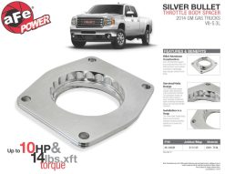 aFe Silver Bullet Throttle Body Spacers TBS 2014 GM Silverado/Sierra 1500 V8 5.3L - Image 3
