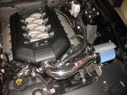 Injen 11 Ford Mustang GT V8 5.0L Power-Flow Wrinkle Blk Short Ram Air Intake w/ MR Tech/Heat Shield - Image 4