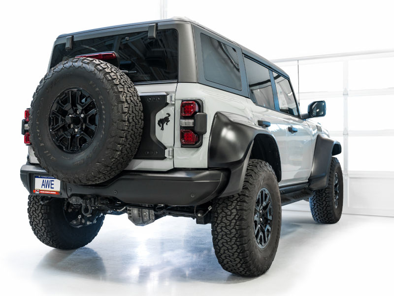 AWE Tuning 22-24 Ford Bronco Raptor 4WD Dual BashGuards Cat-Back SwitchPath Exhaust (No Tips) - Image 15