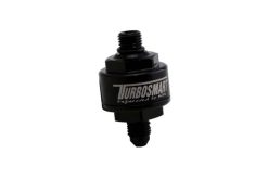 Alternative view of Turbosmart Billet Turbo Oil Feed Filter w/ 44 Micron Pleated Disc AN-4 Male to AN-4 ORB- Black