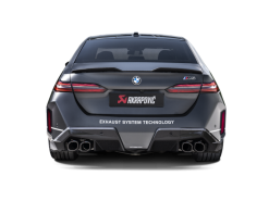 Alternative view of Akrapovic 2024+ BMW M5 (G90) Rear Carbon Fiber Diffuser - High Gloss
