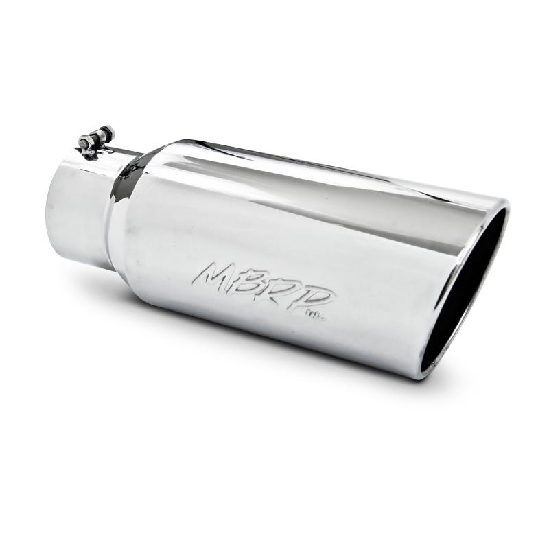 MBRP Universal Tip 7in O.D. Rolled End 5in inlet 18in length - T304 (SINGLE TIP) - Image 3