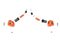 Alternative view of aFe 2022 Toyota Tundra V6-3.5L (tt) Momentum GT Cold Air Intake System w/ Pro 5R Filter - Orange