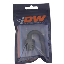 Alternative view of DeatschWerks 8AN ORB Male to 3/8in Male EFI Quick Connect Adapter 180-Degree - Anodized Matte Black