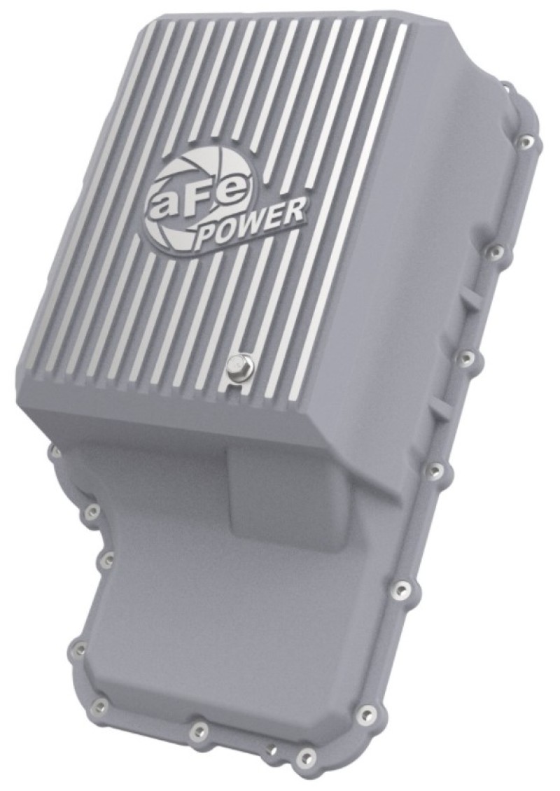 aFe 20-21 Ford Truck w/ 10R140 Transmission Pan Raw POWER Street Series w/ Machined Fins - Image 3