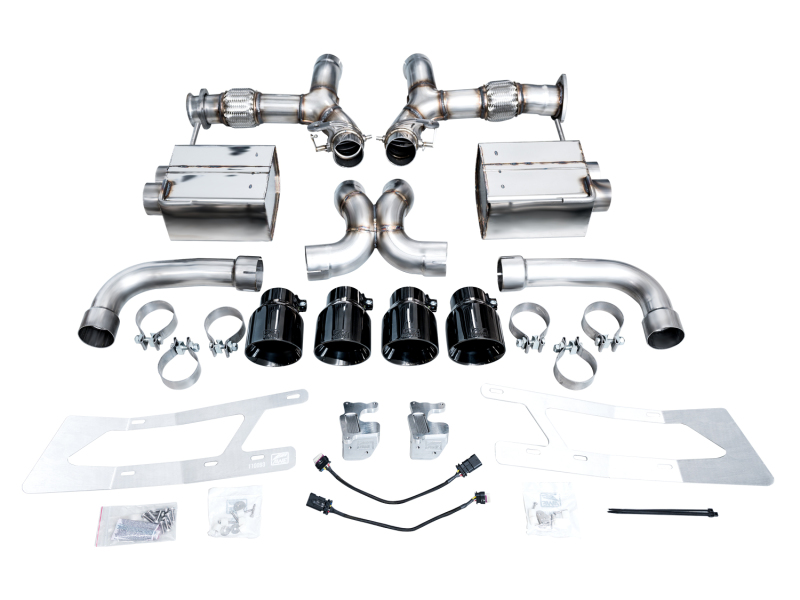 AWE 2023 C8 Corvette Z06 SwitchPath Cat-Back Exhaust - Diamond Black Tips - Image 20