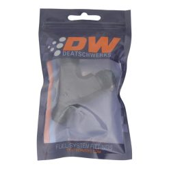 Alternative view of DeatschWerks 8AN Male Flare to 8AN Male Flare to 8AN Male Flare Y Fitting - Anodized Matte Black