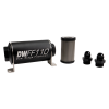 DeatschWerks Stainless Steel 8AN 5 Micron Universal Inline Fuel Filter Housing Kit (110mm)