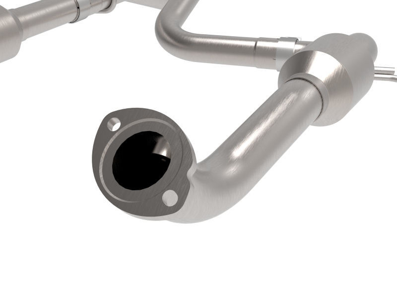 aFe Toyota Tacoma 16-17 V6-3.5L Twisted Steel Y-Pipe w/ Cat - Image 3