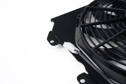 CSF 92-00 Honda Civic All-Aluminum Fan Shroud w/12in SPAL Fan - Black Finish - Image 4