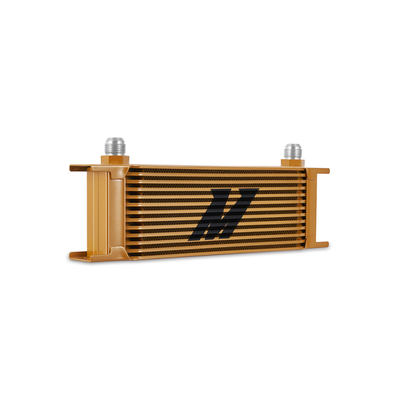 Mishimoto Universal 13-Row Oil Cooler Gold - Image 2