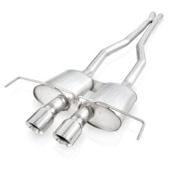 Alternative view of Stainless Works 2009-15 Cadillac CTS-V Coupe 3in Catback System X-Pipe Chambered Mufflers 4in Tips
