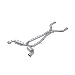 Alternative view of MBRP 17-19 Infiniti Q60 3.0L RWD/AWD Cat Back Dual Rear