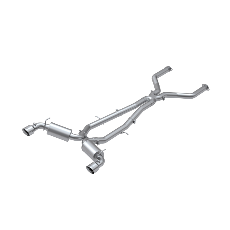 MBRP 17-19 Infiniti Q60 3.0L RWD/AWD Cat Back Dual Rear - Image 2