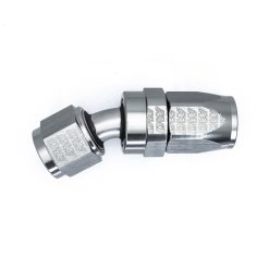 DeatschWerks 8AN Female Swivel 30-Degree Hose End CPE - Anodized Titanium - Image 3