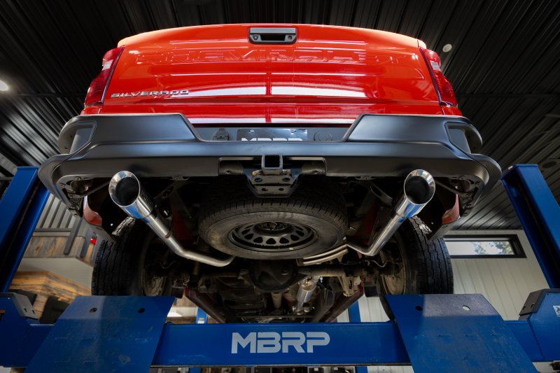 MBRP 2019+ Chevrolet Silverado 1500 / 2019+ GMC Sierra 1500 Alum. 3in Armor Lite Cat-Back Exhaust - Image 4