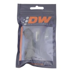 Alternative view of DeatschWerks 6AN Female Swivel 45-Degree Hose End PTFE (Incl 1 Olive Insert) - Anodized Matte Black