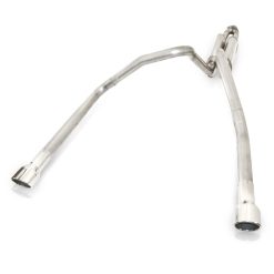 Alternative view of Stainless Works 2006-09 Trailblazer SS 6.0L 2-1/2in Chambered Exhaust Y-Pipe Side Bumper Exit