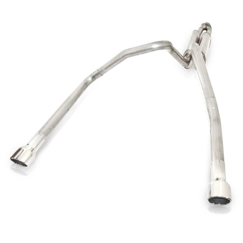 Stainless Works 2006-09 Trailblazer SS 6.0L 2-1/2in Chambered Exhaust Y-Pipe Side Bumper Exit - Image 2