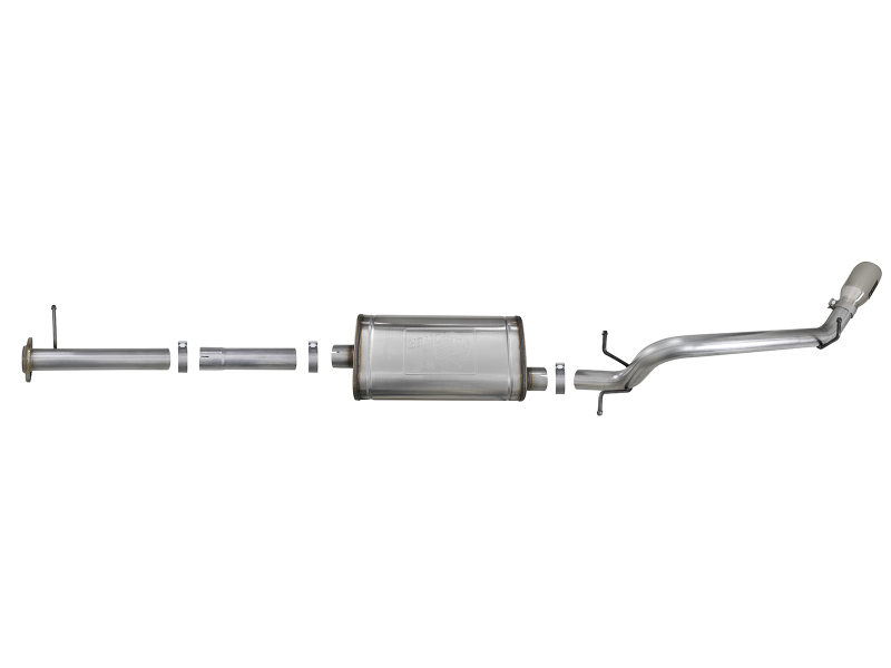 aFe Mach Force-XP Exhaust 3in CB SS 15-17 GM Colorado/Canyon 2.5L/3.6L Side Exit w/ Polished Tip - Image 6