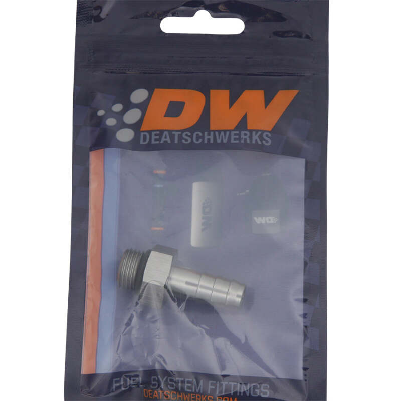DeatschWerks 6AN ORB Male To 3/8in. Male Triple Barb Fitting (Incl. O-Ring) - Image 3