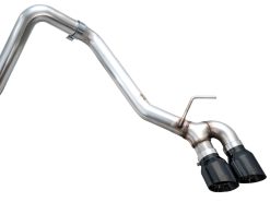 AWE Exhaust for 4th Gen Toyota Tacoma Dual Diamond Black Tips - Image 11