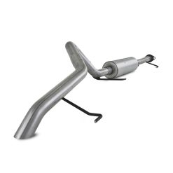 Alternative view of MBRP 2007-2009 Toyota FJ 4.0L V6 Cat Back Single Rear Exit Off-Road Tail No tip