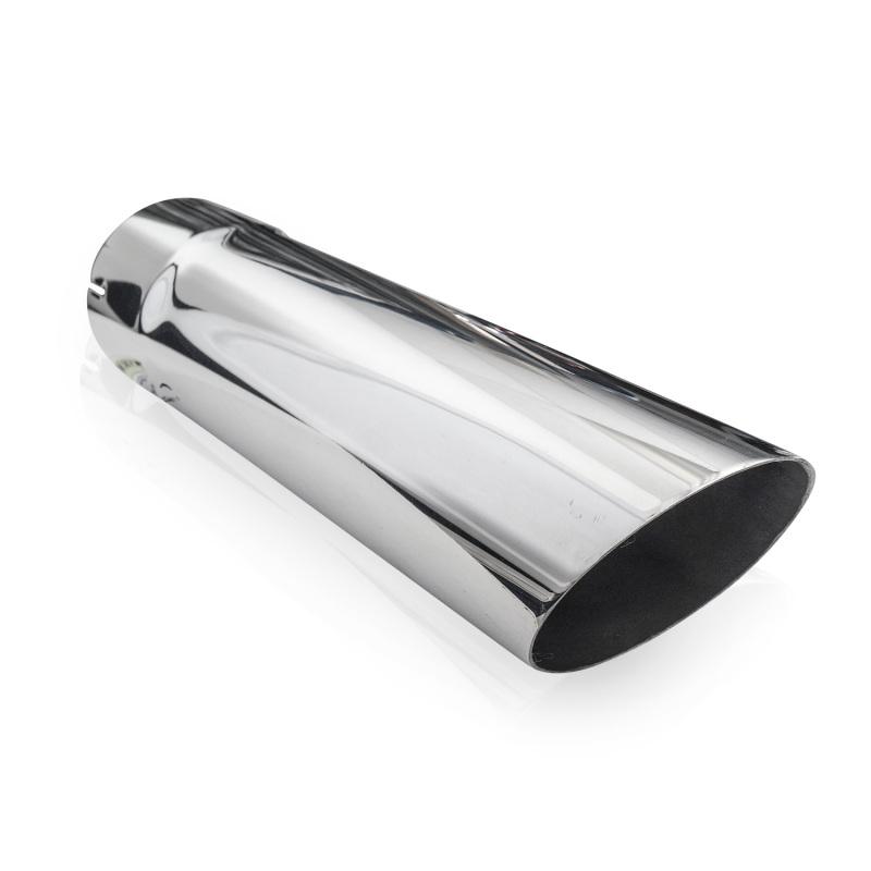 Stainless Works Single Wall Slash Cut Exhaust Tip - 3 1/2in Body 3in ID Inlet - Image 4