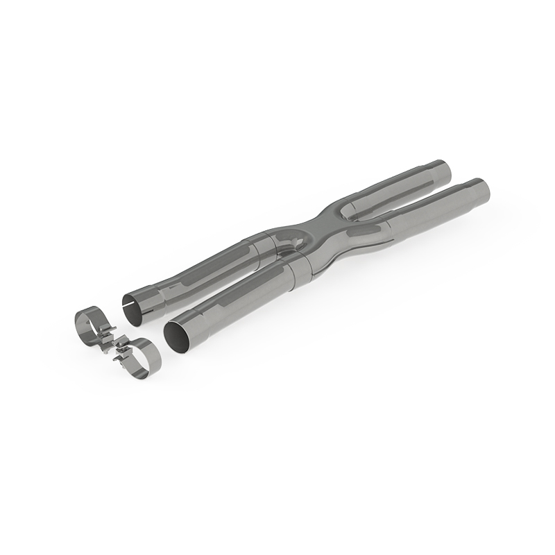 MBRP 15-19 Ford Mustang GT 2.5in Resonator Delete X-Pipe - T409 - Image 2