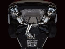 AWE Tuning 19-23 Audi C8 S6/S7 2.9T V6 AWD Touring Edition Exhaust - Chrome Silver Tips - Image 3
