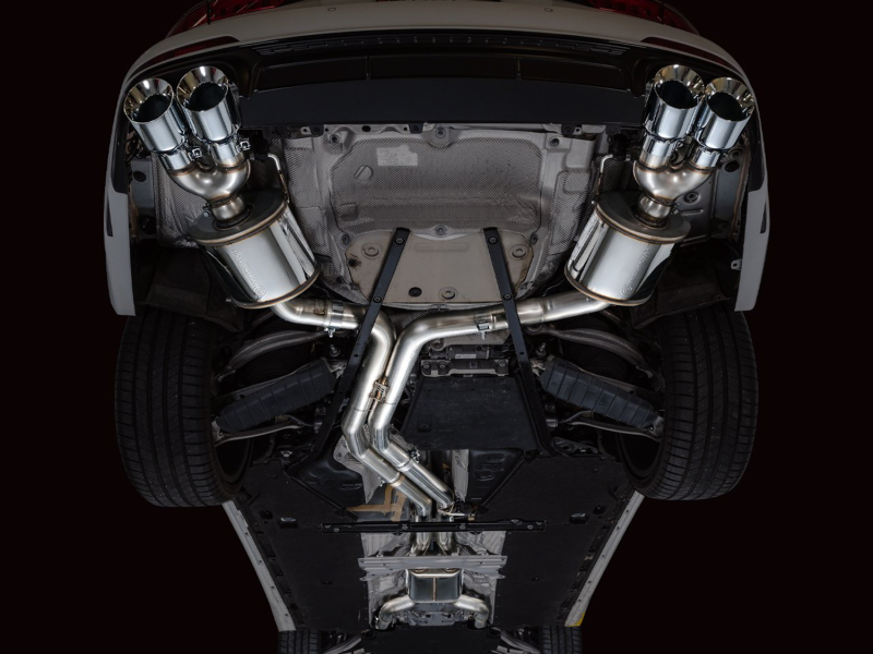 AWE Tuning 19-23 Audi C8 S6/S7 2.9T V6 AWD Touring Edition Exhaust - Chrome Silver Tips - Image 3