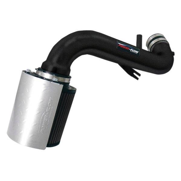 Injen 05-06 Dakota / 06-07 Raider 4.7L V8 Power-Flow (incl. Diamond plate heat shield) Wrinkle Black