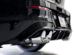 AWE MK8 Volkswagen Golf R 3in Track Edition Quad Exhaust - Chrome Silver Tips - Image 7