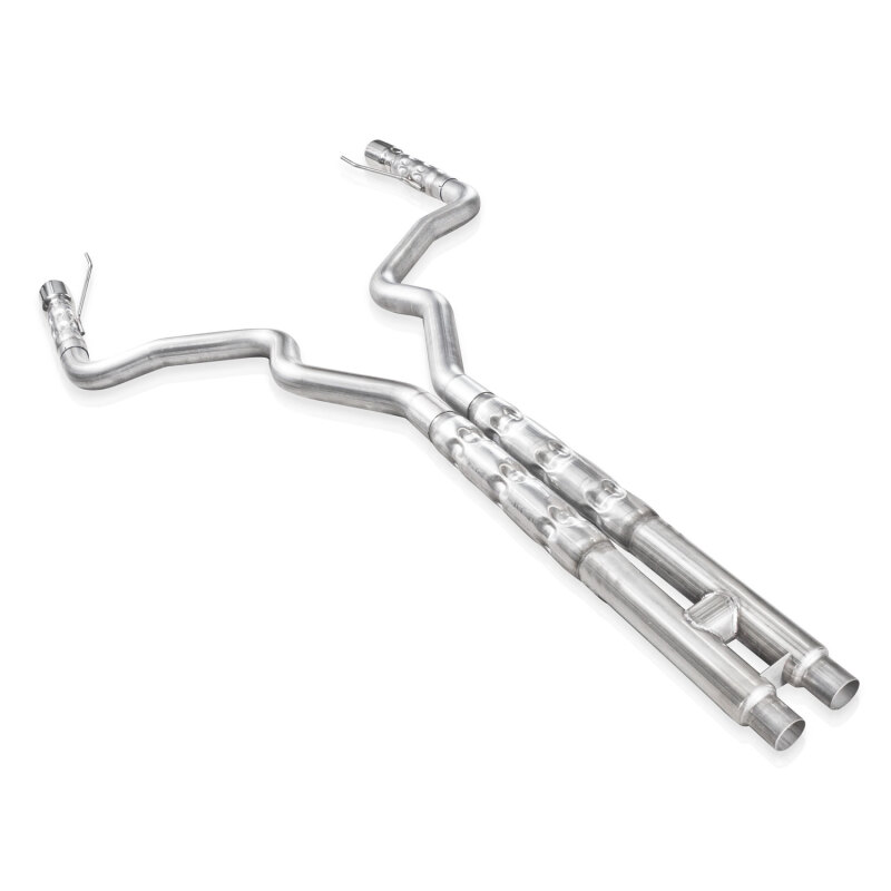Stainless Works 2015-16 Mustang GT 3in Catback H-Pipe Retro Chambered Mufflers 2-1/2in Cores - Image 3