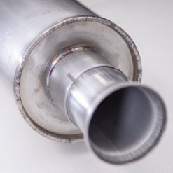 Stainless Works 2018+ Jeep Wrangler JL 304SS Factory Connect 2.5in Cat Back Dump Exhaust System - Image 10