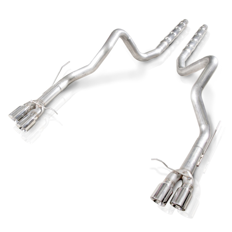 Stainless Works 2013-14 Ford Shelby GT500 3in Catback Retro Chambered Mufflers Resonator Delete - Image 2