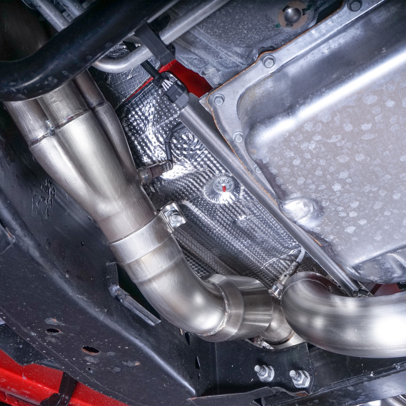 Stainless Works 2019+ Chevrolet Silverado 5.3/6.2 Catted Headers 1-7/8in Primaries 3in Leads X-Pipe - Image 14
